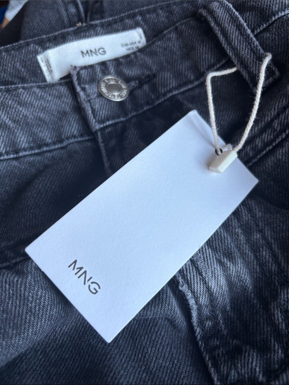 MANGO Maxi Black Denim Skirt, new with tags - Picture 4 of 7